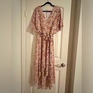 EVRI high-low tie front dress